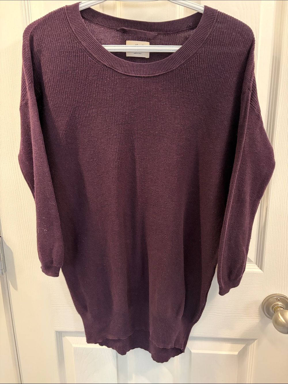 Wilfred Deep Plum Crewneck Pullover